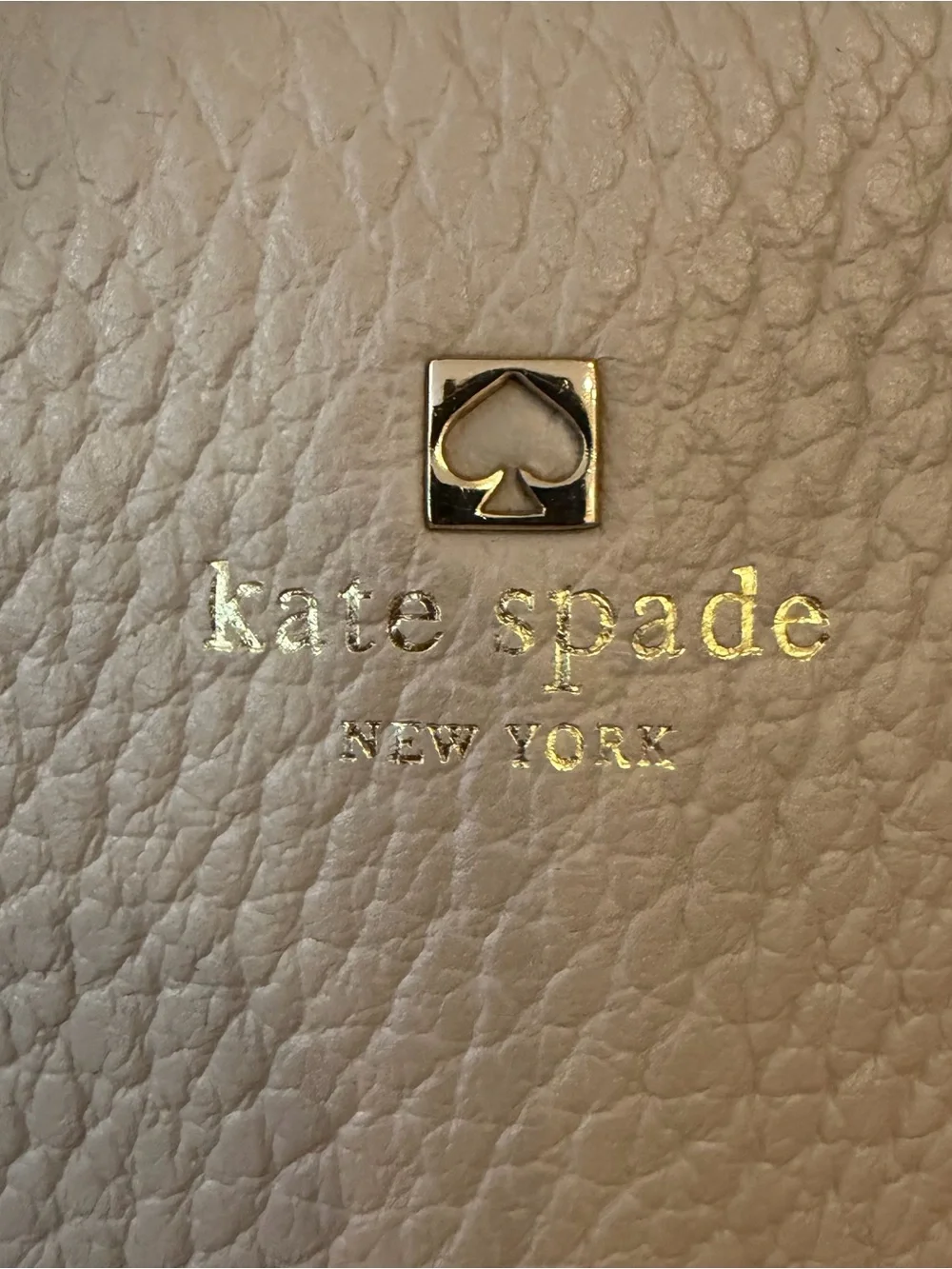 kate spade Two-Tone Black & Cream Pebbled Leather Satchel